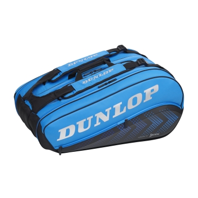 Dunlop Srixon Tennis Racketbag FX Performance (Racket bag, 3 main compartments, thermal compartment) black/blue 12-pack